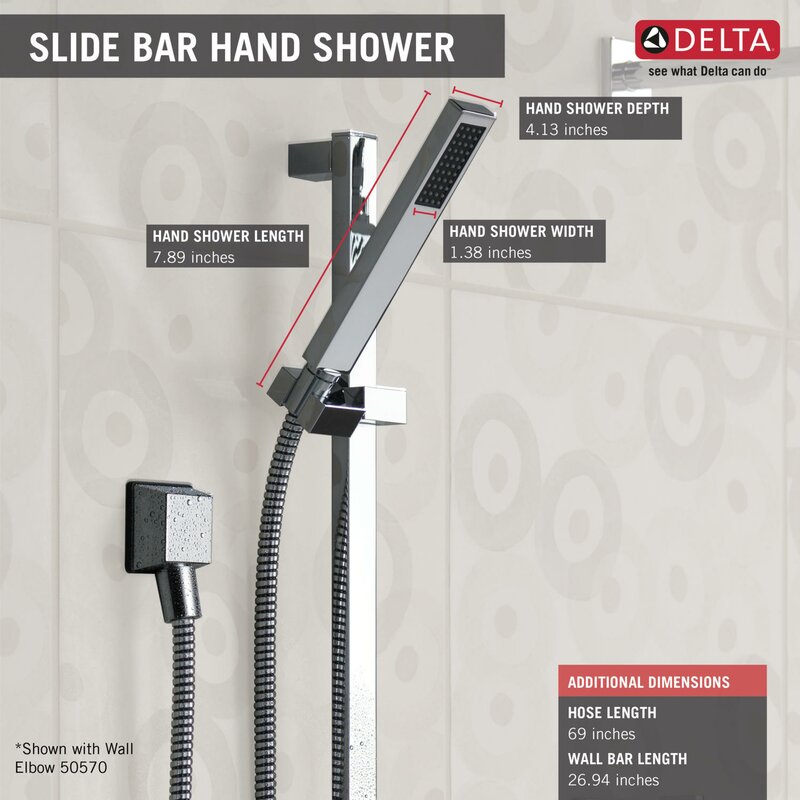 Delta Vero Full Slide Bar Shower Head & Reviews Wayfair